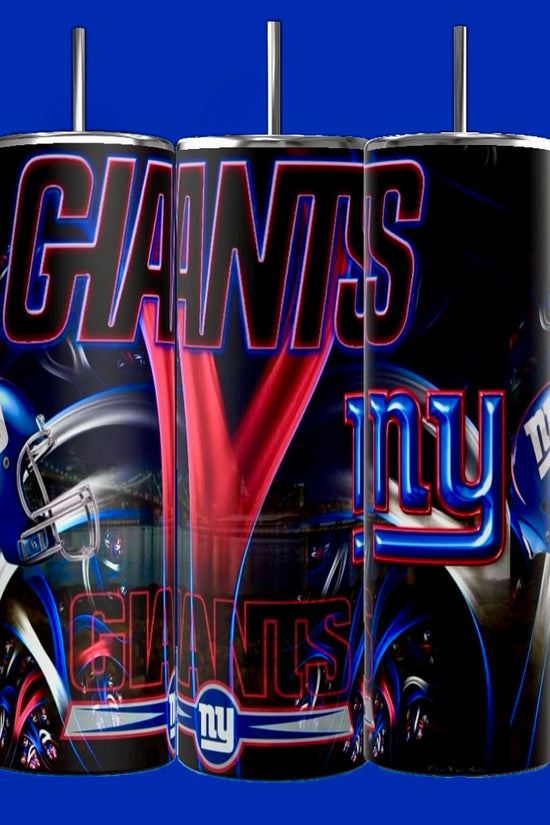 NY GIANTS- NFL- Custom 20oz Skinny Tumbler