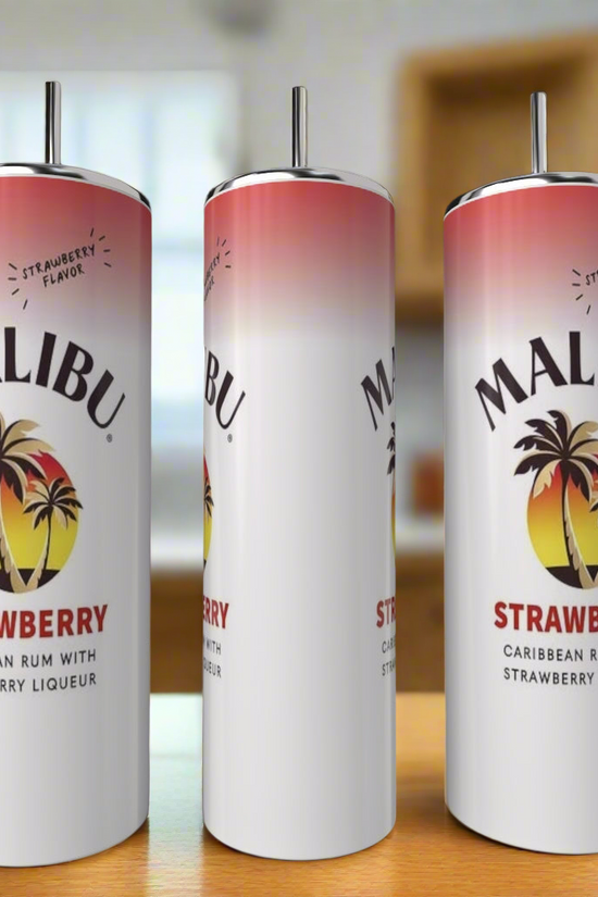 Malibu Double Sided 20oz Tumblers-add on Removable 3D Lid