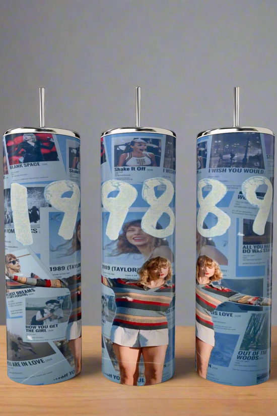 The Kreative Kreationz 1989 Taylor Swift 20oz Tumbler showcases 