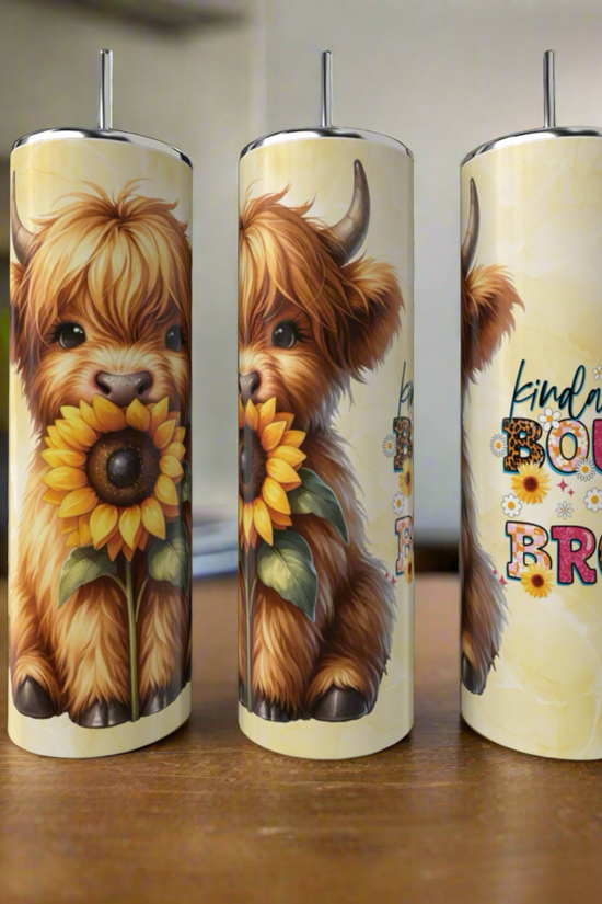 Kinda Boujee But Broke | Cow Collection |  20oz Tumbler