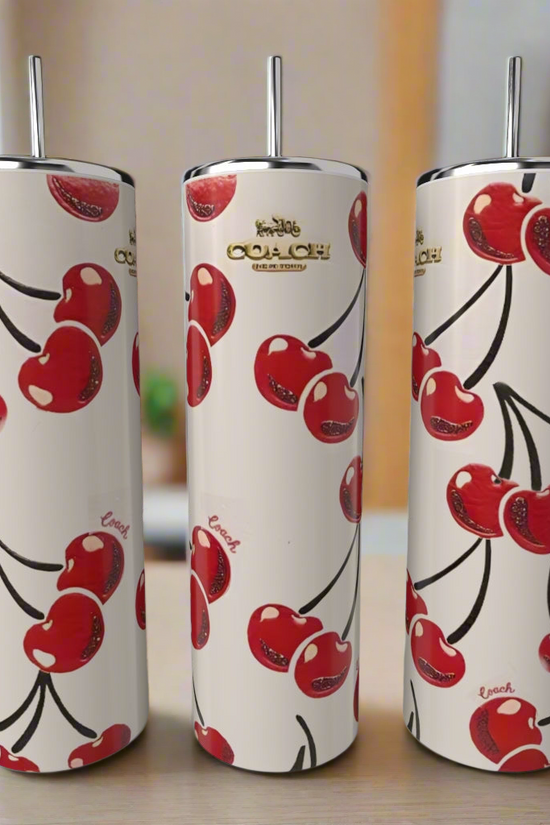 Cherry Coach 20oz Skinny Tumbler