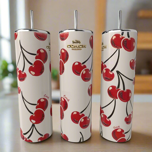 Cherry Coach 20oz Skinny Tumbler