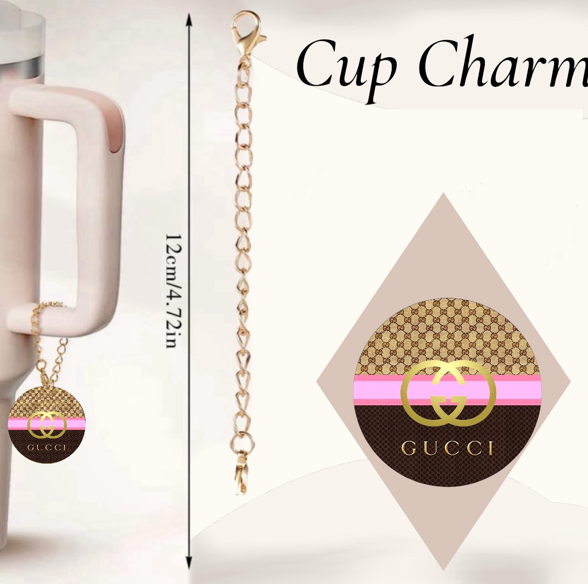 Gucci Blue|Pink Cup Charm