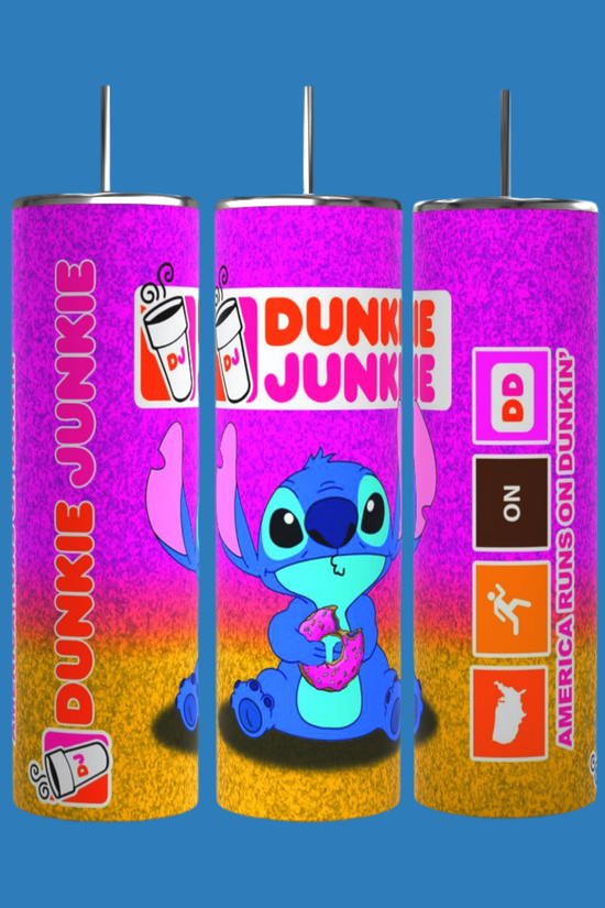 Stitch dunkin 20oz Tumbler