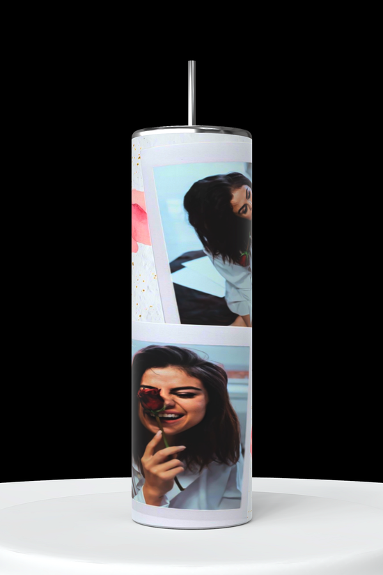 Selena Gomez Coral Collage 20oz Stainless Steel Tumbler
