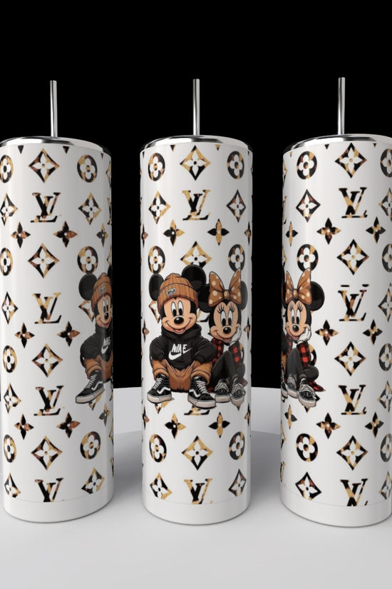 Mickey & Minnie Mouse LV Fashion 20oz Skinny Tumbler