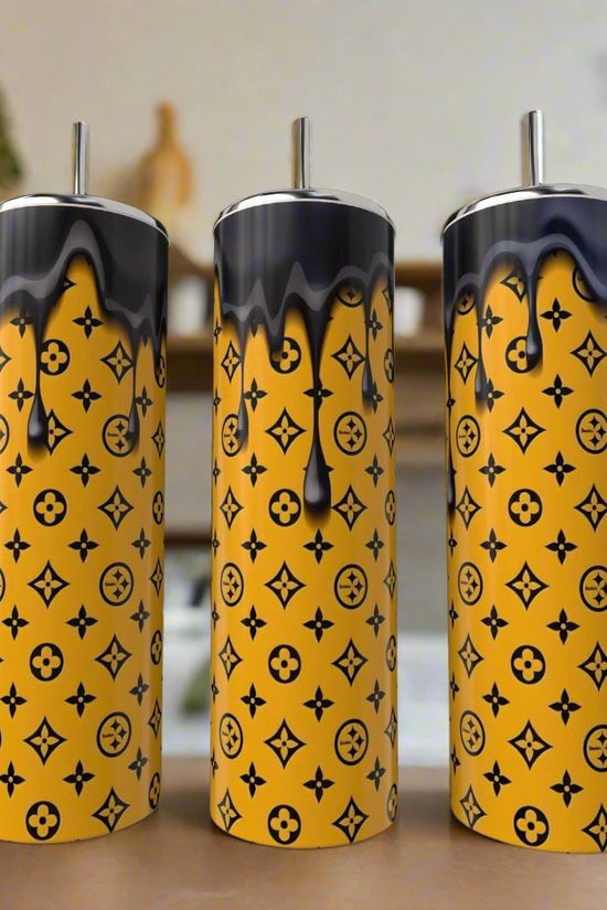 Steelers LV Drip - 20oz Skinny Tumbler