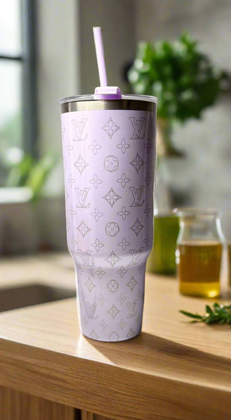 LV Engraved Shimmer Tumbler