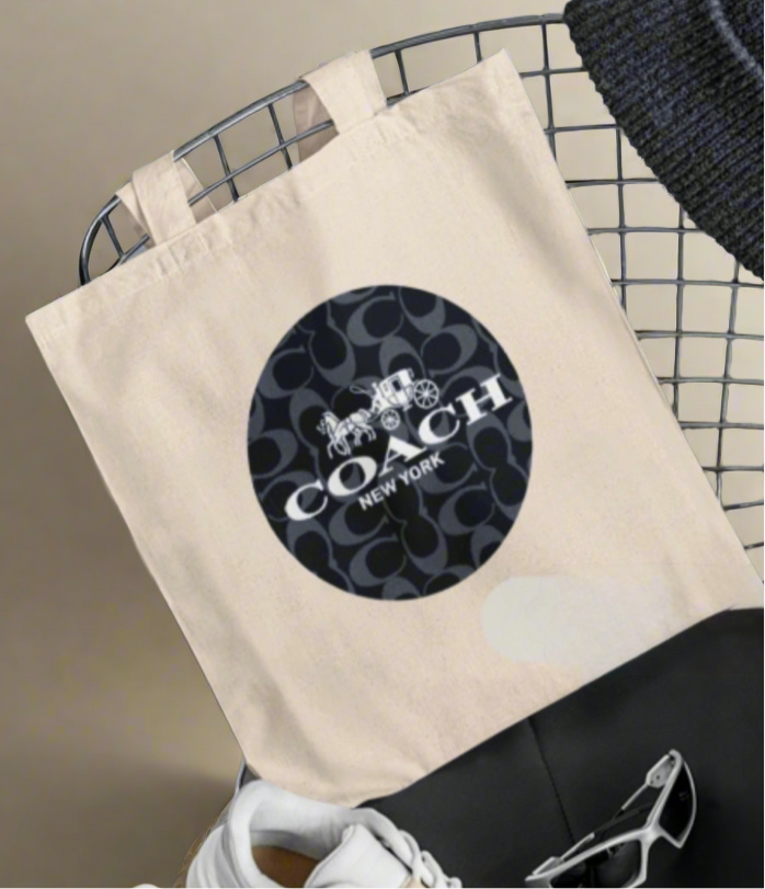 COACH Designed Canvas Tote Bag