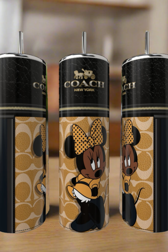 Minnie Mouse Coach Series 20oz Skinny Tumbler