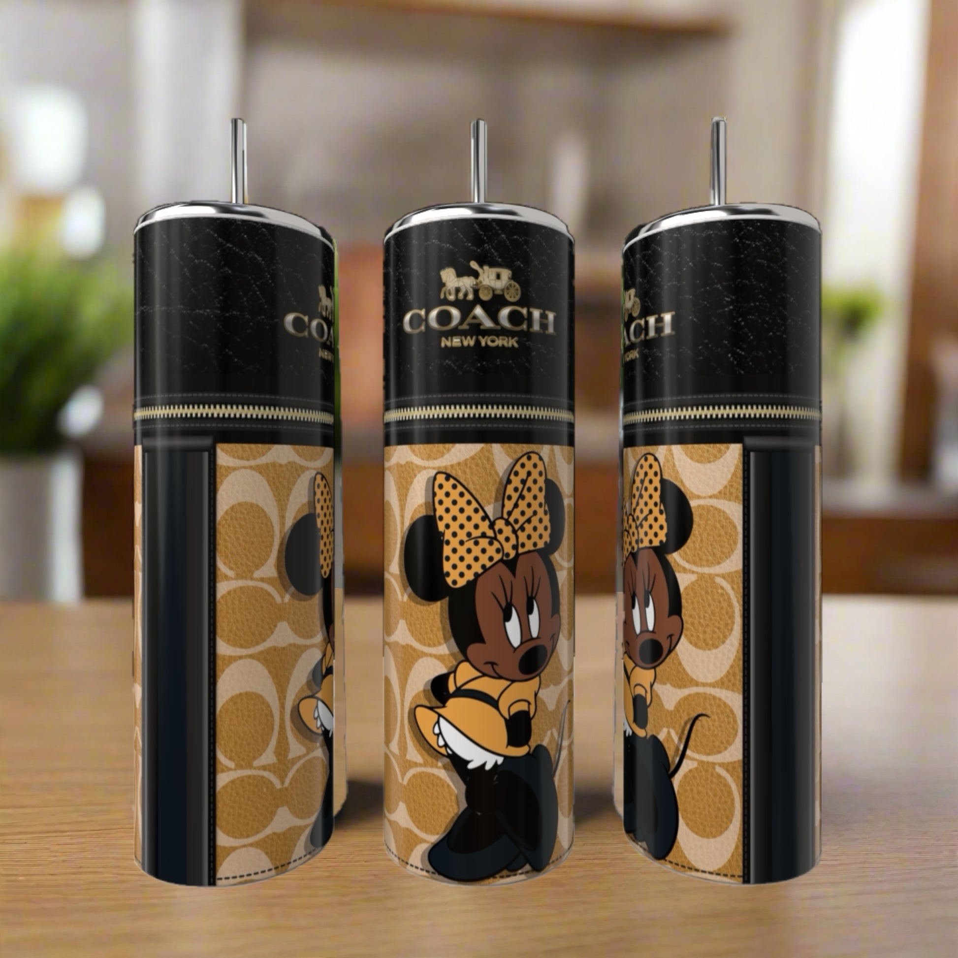 Minnie Mouse Coach Series 20oz Skinny Tumbler