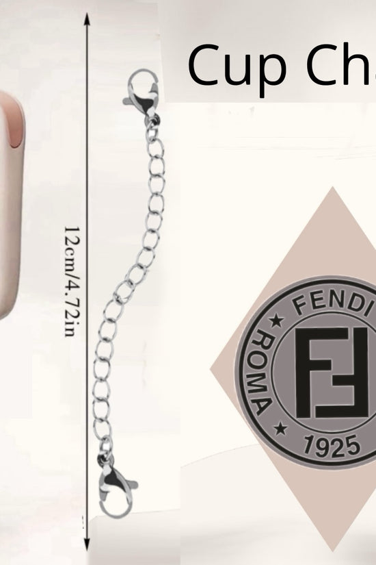 The Fendi Charm Dangle from Kreative Kreationz drapes elegantly from a handle, featuring 