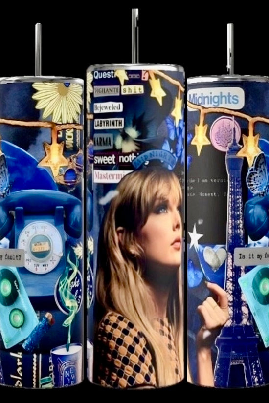 Midnights Taylor Swift 20oz Skinny Tumbler