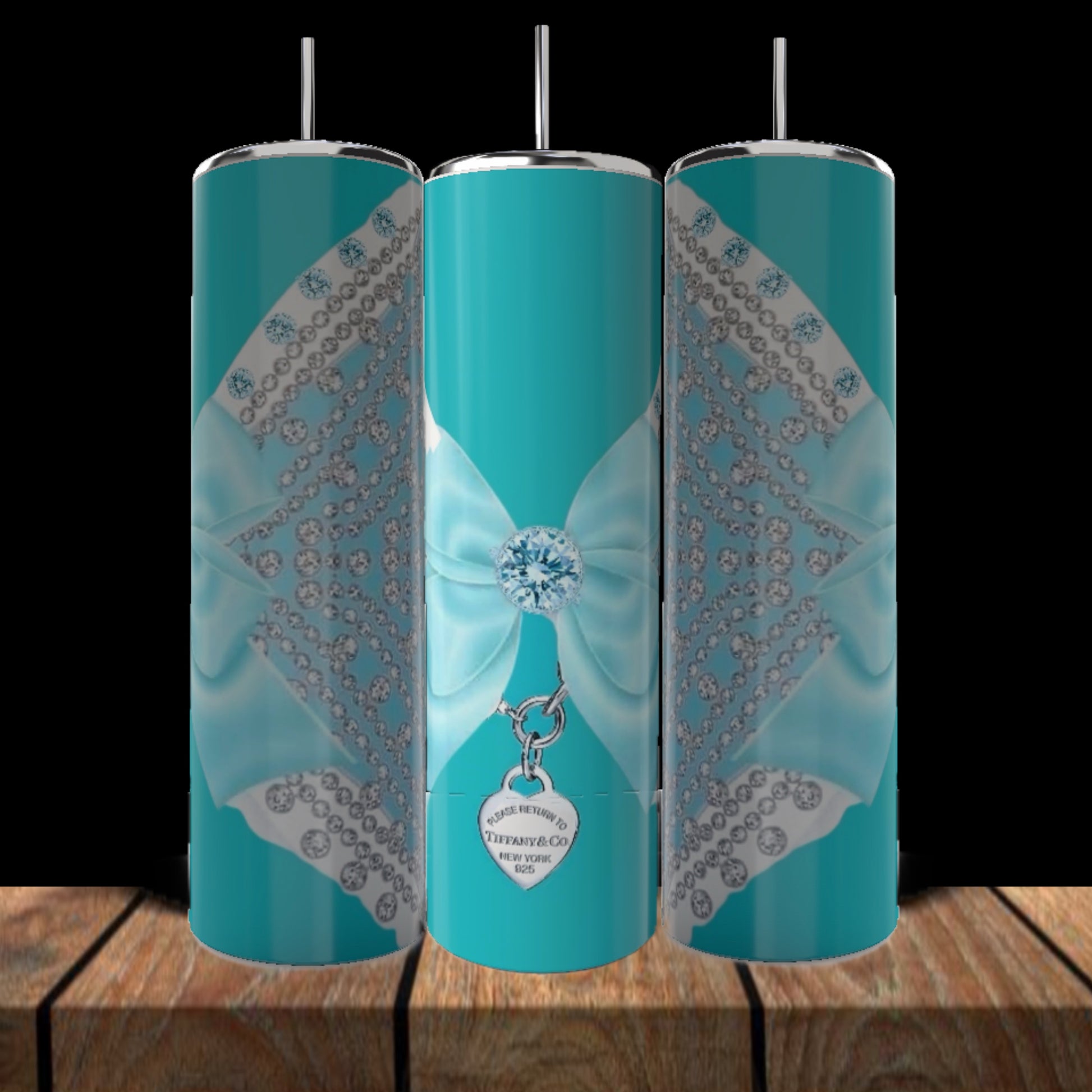 Tiffany Lace Locket Wraparound 20oz Tumbler