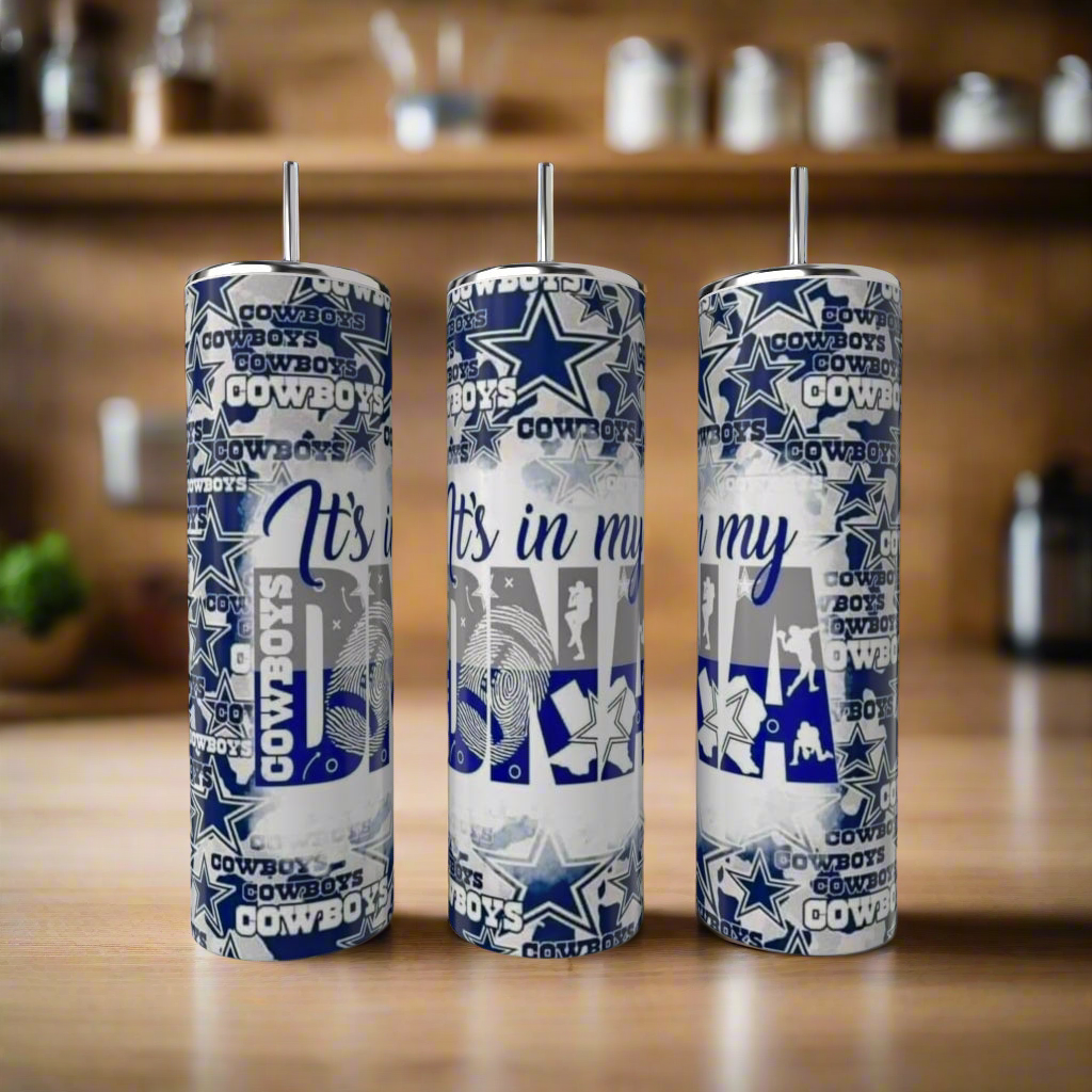 Cowboys | Its In My DNA - 20oz Skinny Tumbler