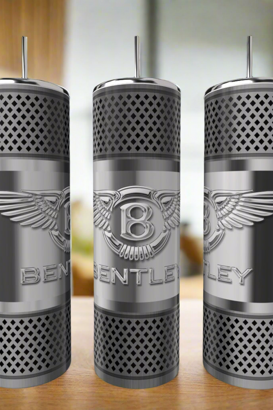 Car Enthusiast Silver Stainless Steel 20oz Tumbler