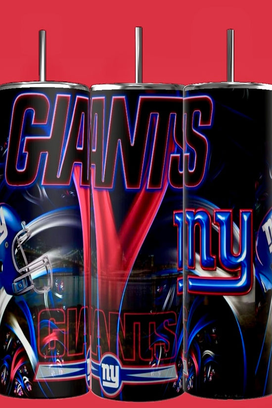 NY GIANTS- NFL- Custom 20oz Skinny Tumbler