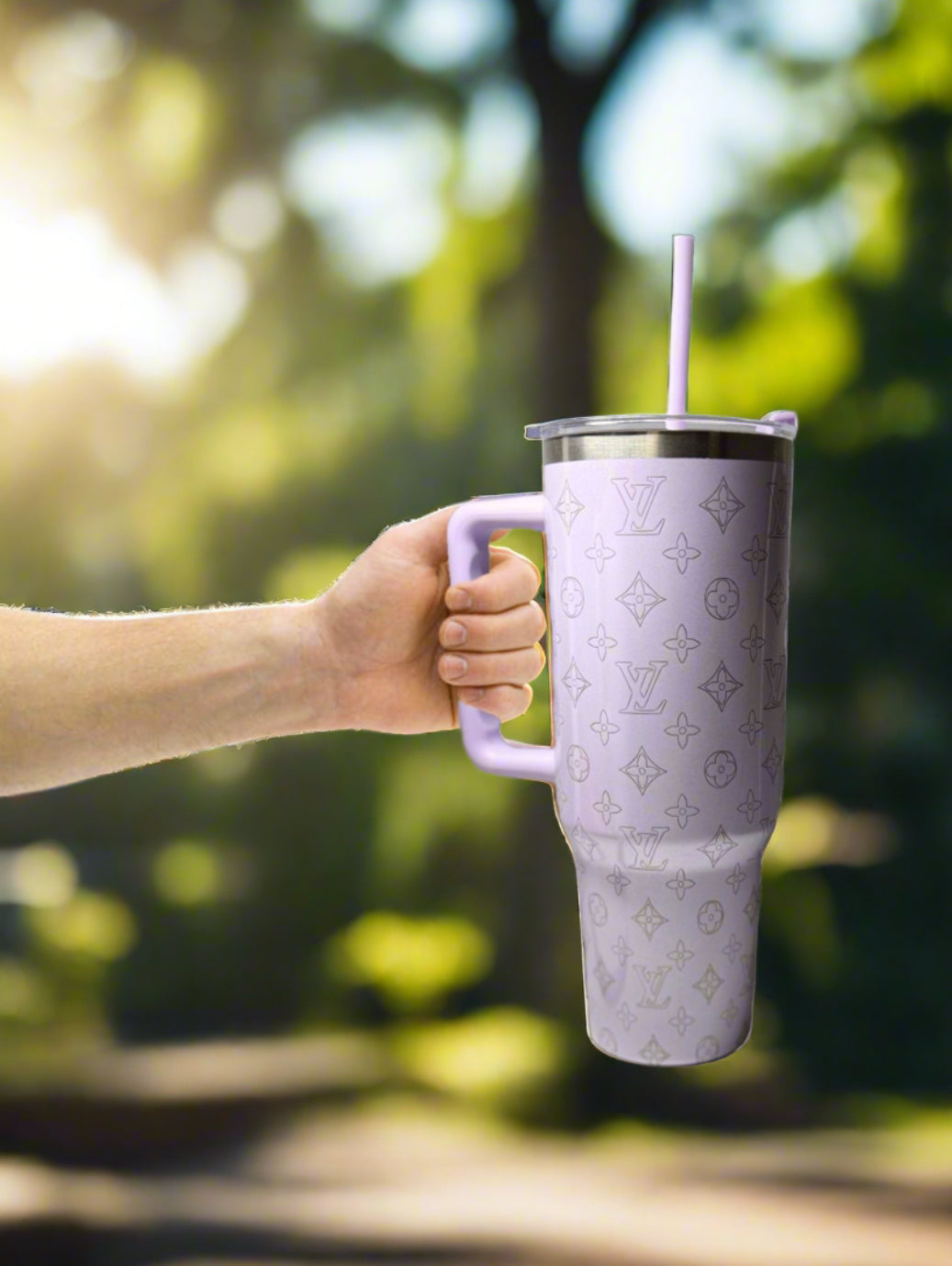 LV Engraved Shimmer Tumbler