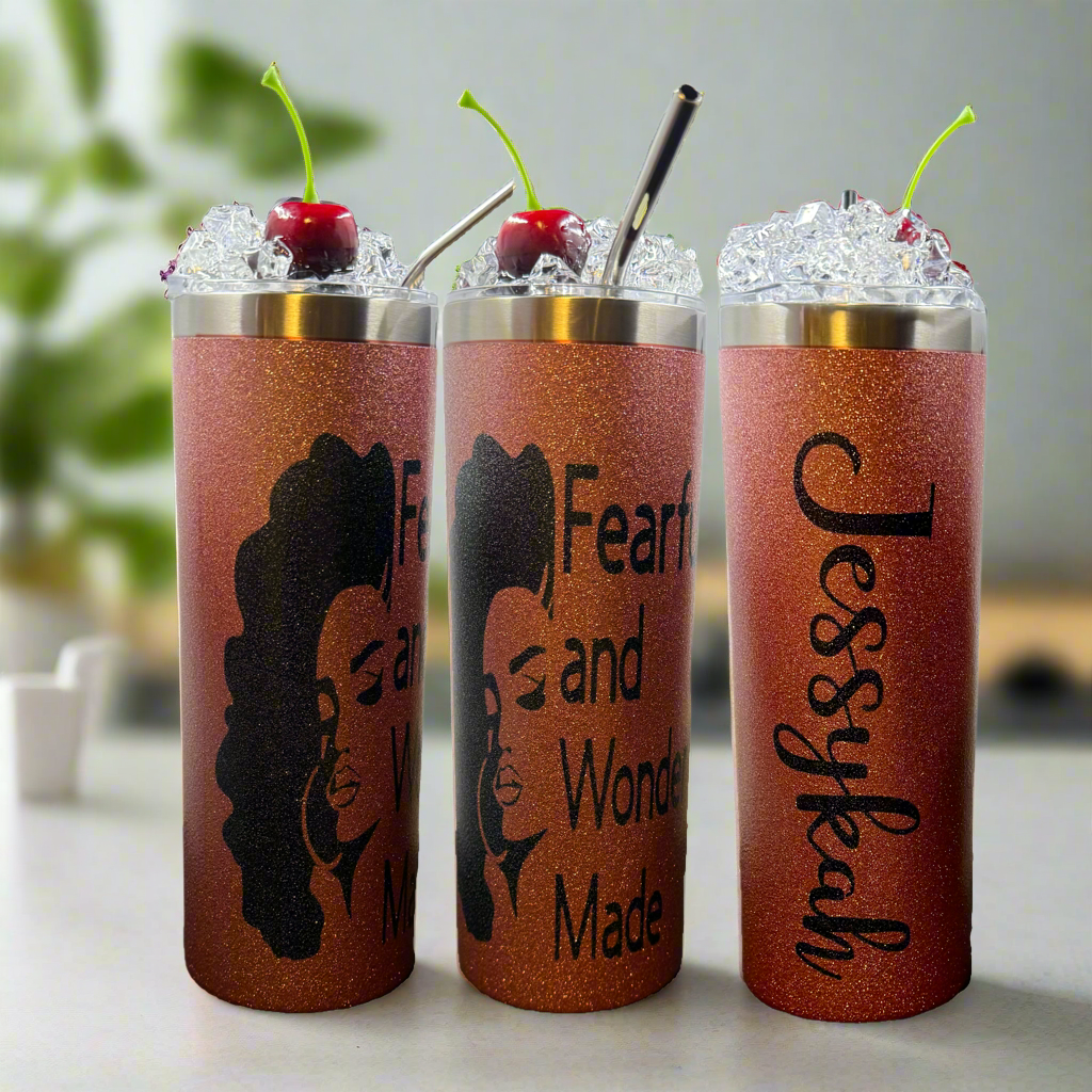 Custom 20oz Tumbler with 3D Lid Topper
