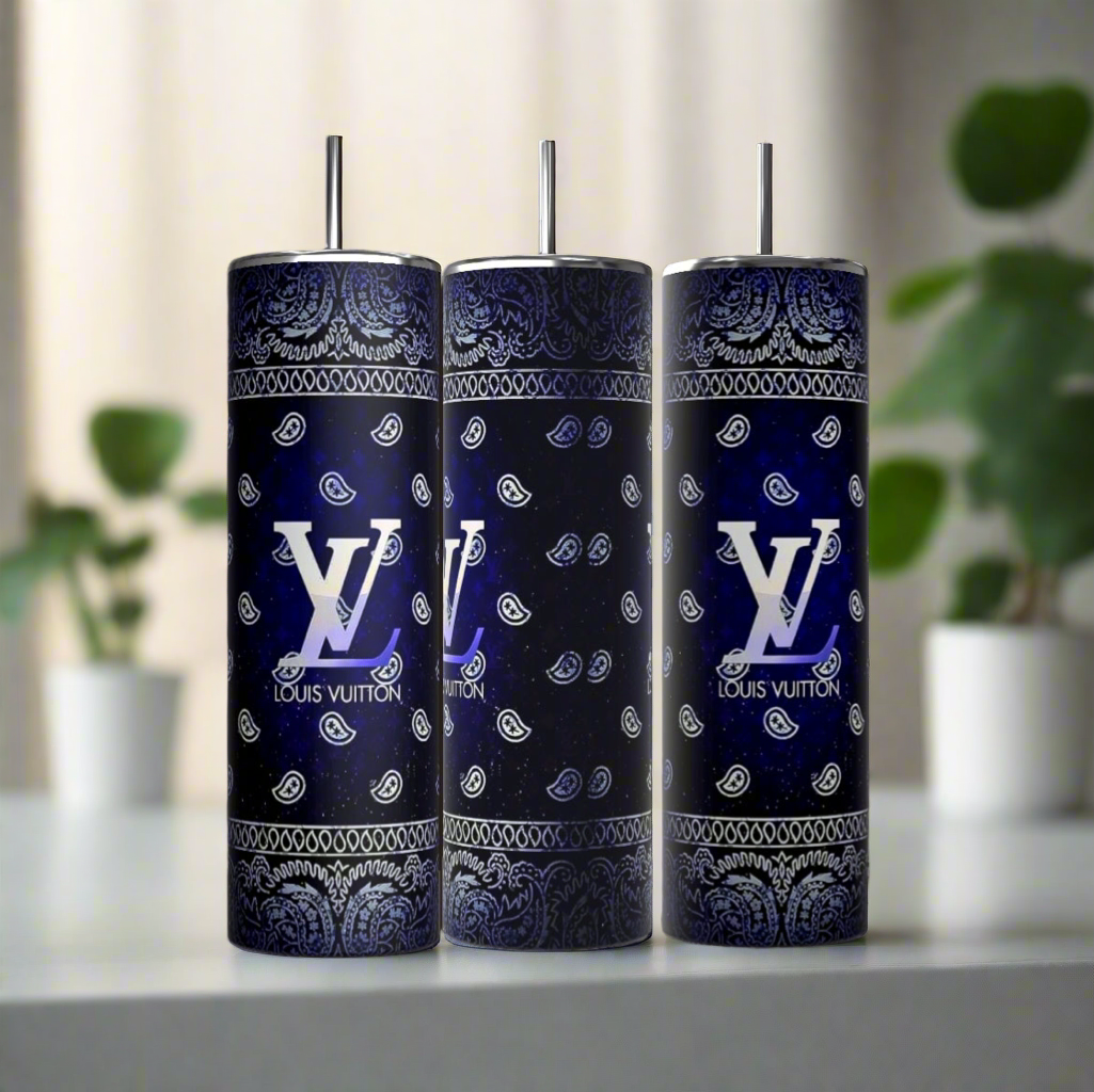 Louis Vuitton Blue Ombre 20oz Tumbler