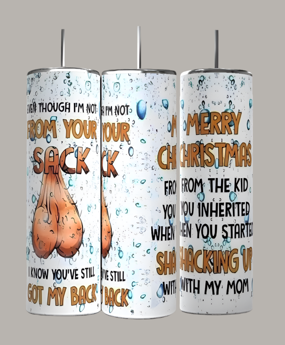 Thank You For Shacking Up With My Mom 20oz Skinny Tumbler