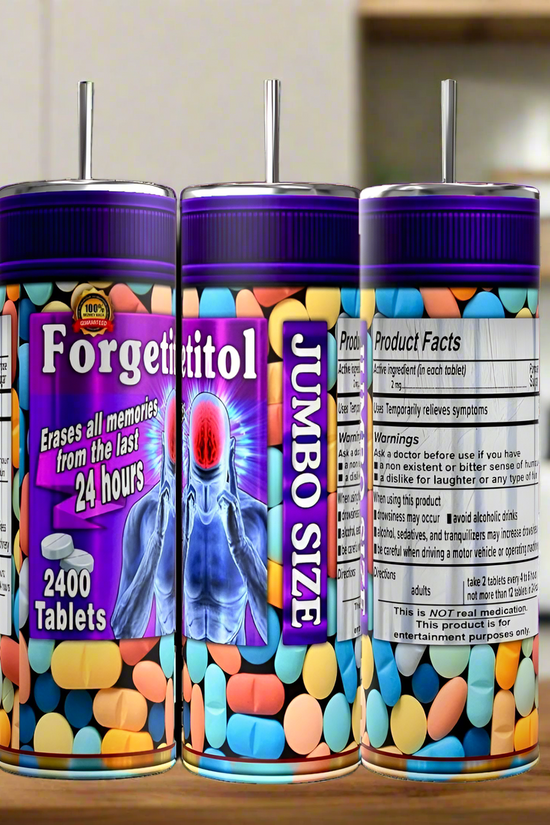 Forgetitall | Adult Issues 20oz Skinny Tumbler