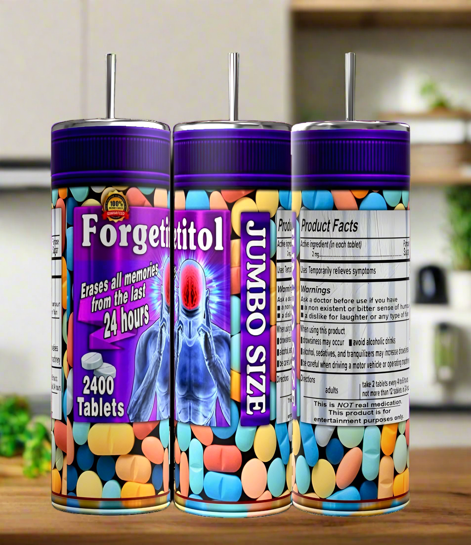 Forgetitall | Adult Issues 20oz Skinny Tumbler