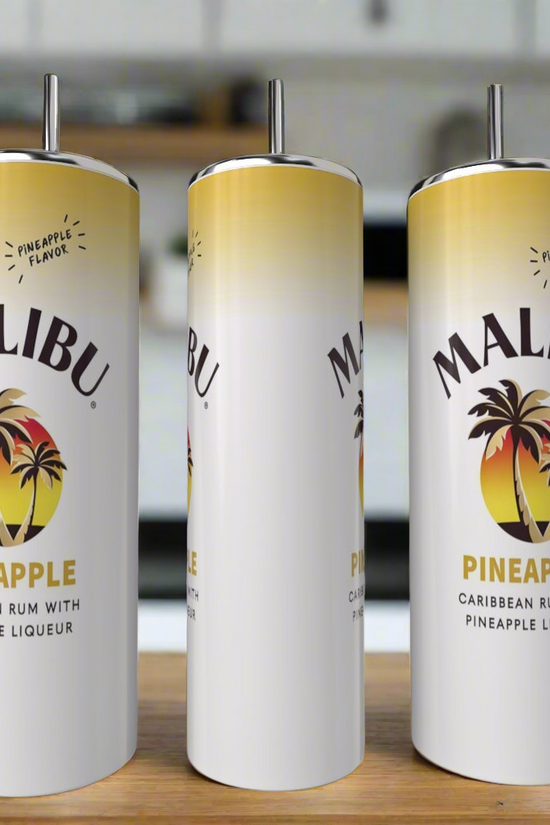 Malibu Double Sided 20oz Tumblers-add on Removable 3D Lid