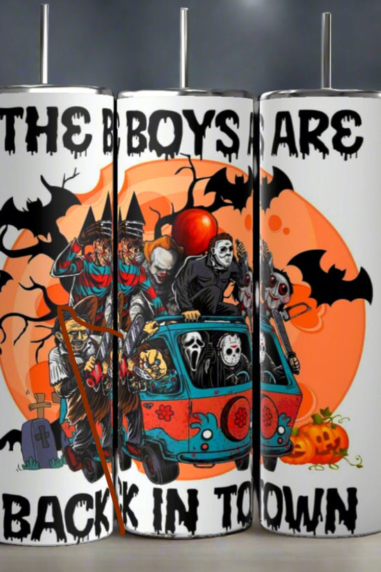 Boys Are Back In Town | Halloween| 20oz Tumbler