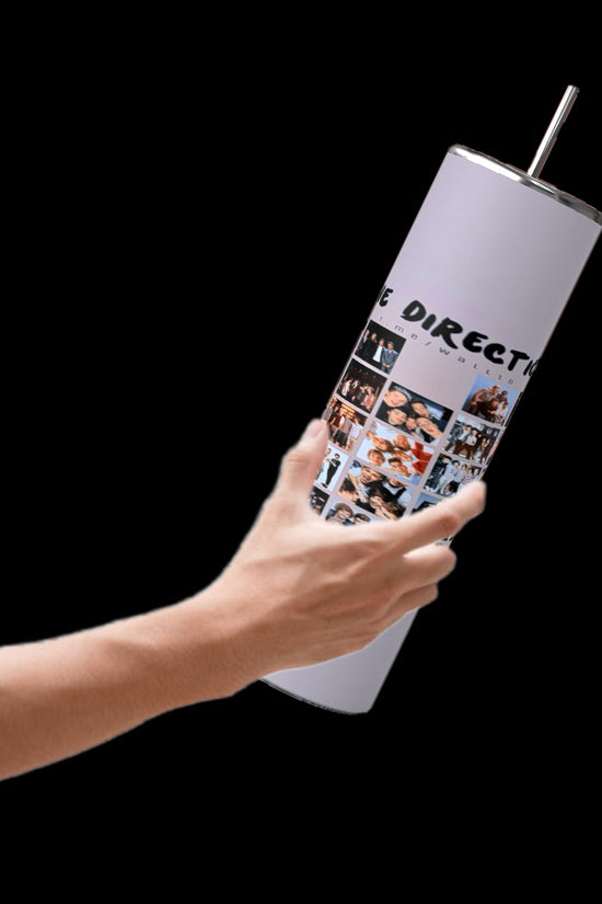 One Direction Heart Collage 20oz Stainless Steel Tumbler