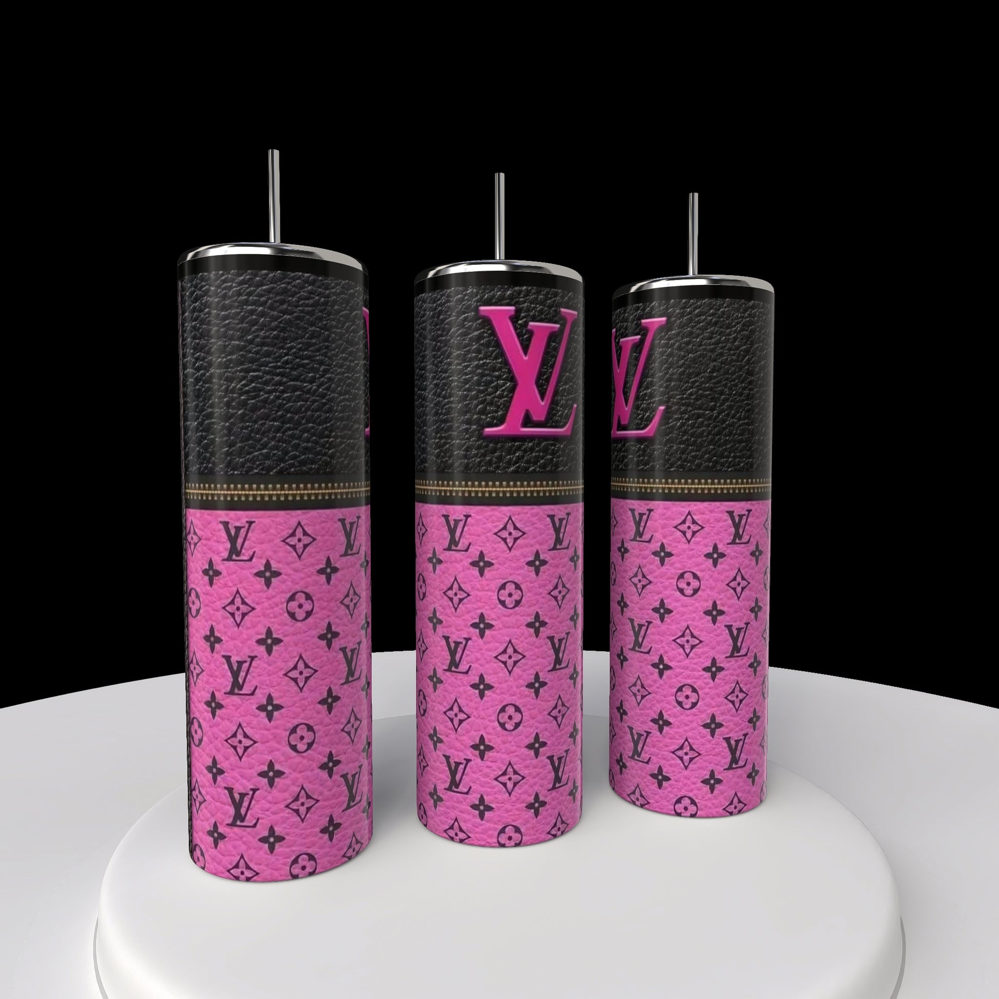 LV Dark Zipper 20oz Tumbler