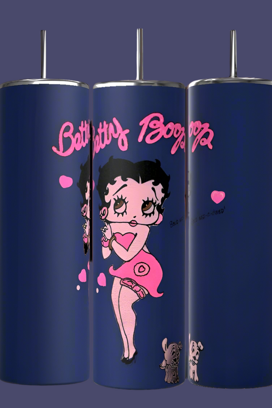 Betty B Navy 20oz Skinny Tumbler