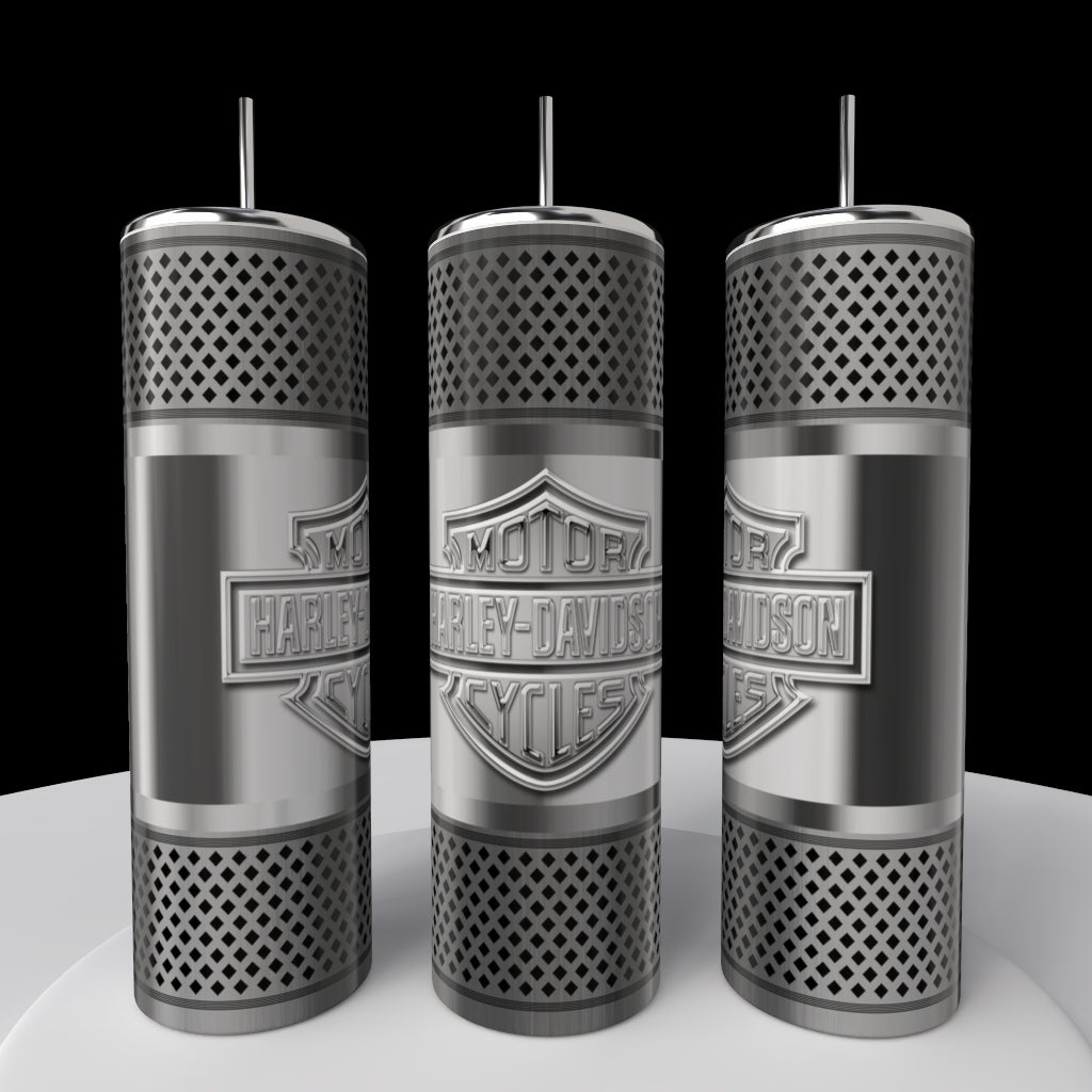 Car Enthusiast Silver Stainless Steel 20oz Tumbler
