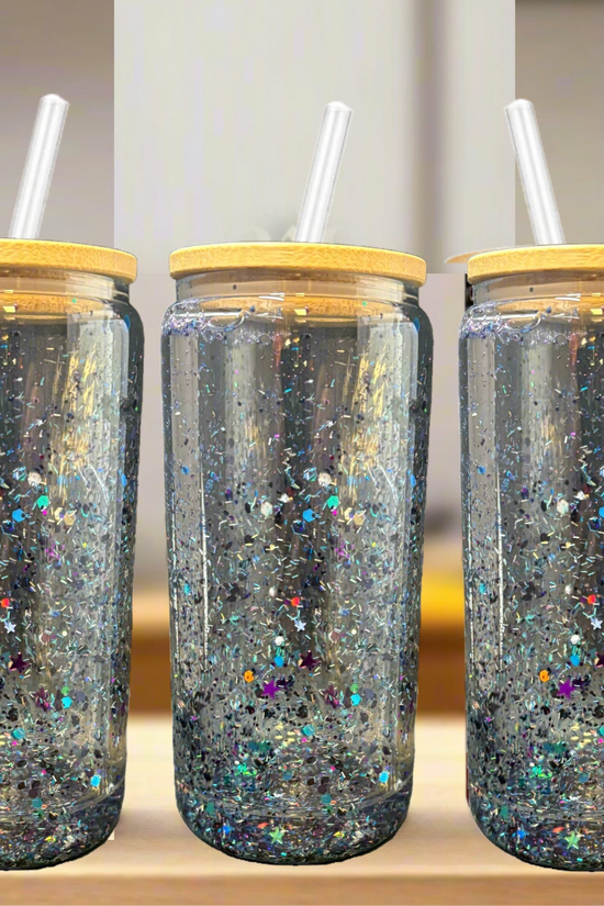 Snowglobe Tumbler | 16 oz glass