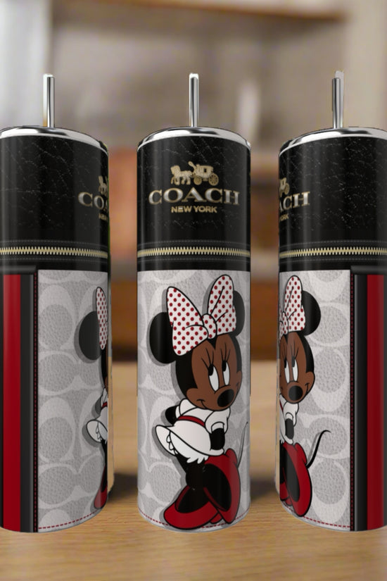 Minnie Mouse Coach Series 20oz Skinny Tumbler