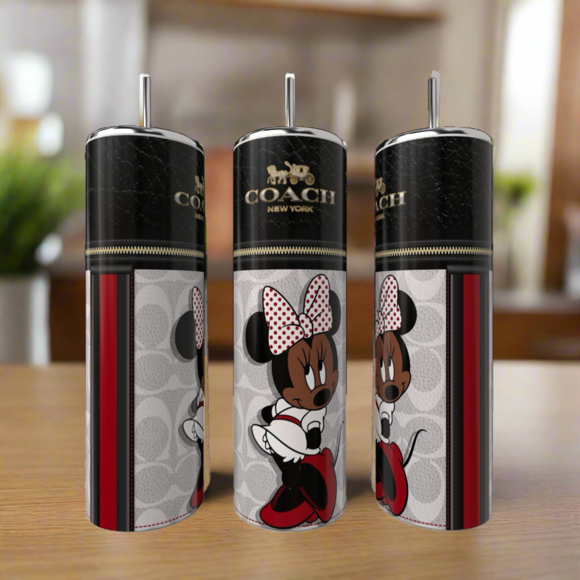 Minnie Mouse Coach Series 20oz Skinny Tumbler