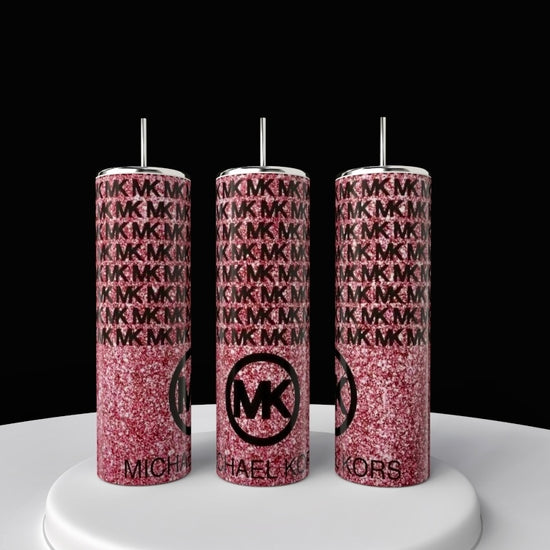 MK Pink Glittered 20oz Tumbler