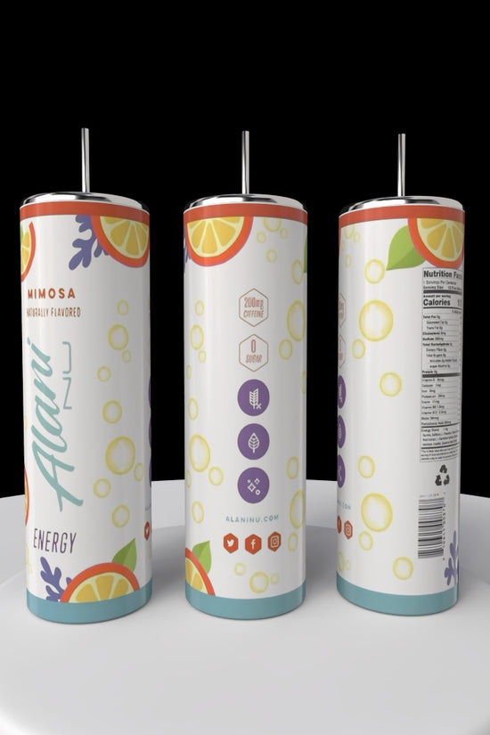 Alani 20oz SILVER STAINLESS STEEL Tumbler