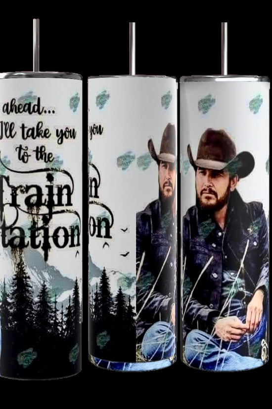 The Yellowstone 20oz Tumblers by Kreative Kreationz embody the wild western spirit, with 