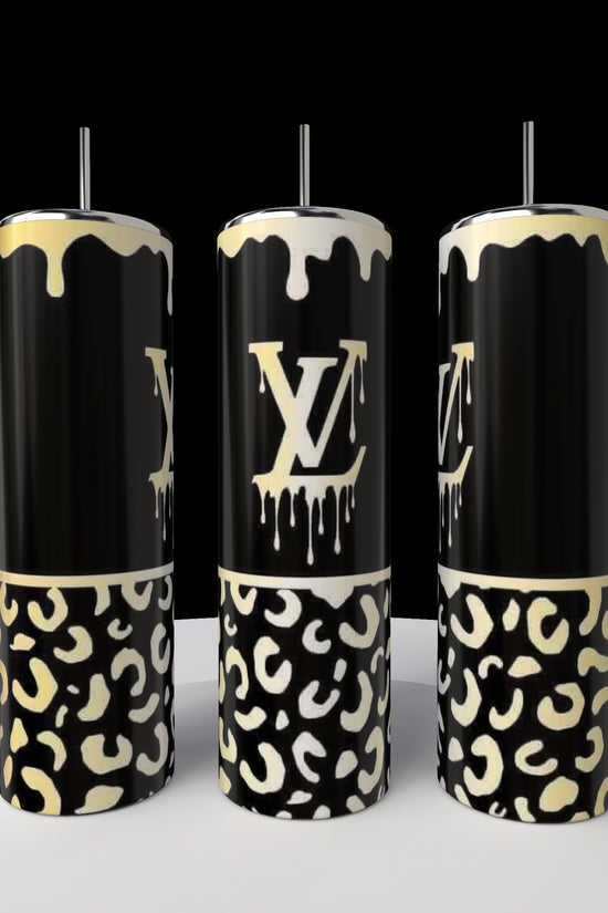 LV Cheetah  Drip | 20oz Skinny Tumbler