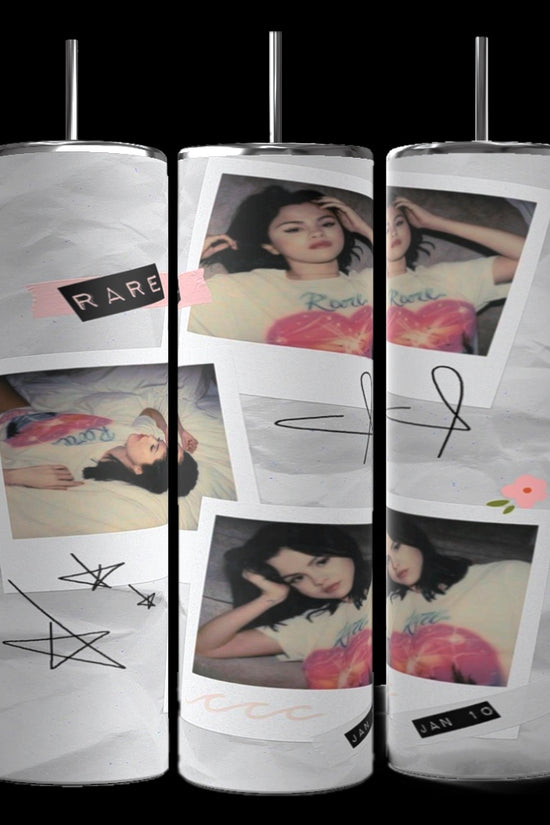 Selena Gomez Rare Polaroid 20oz Stainless Steel Tumbler