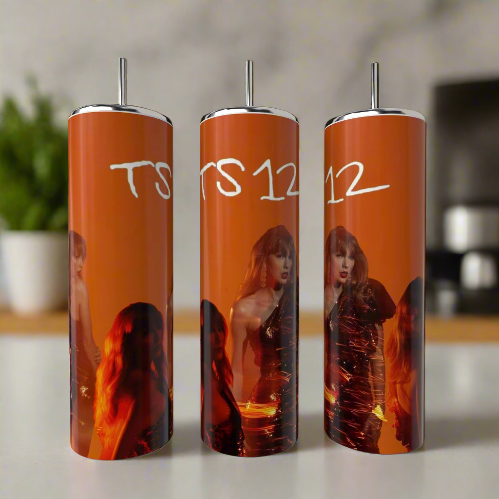 TS12 | Orange Taylor Swift 20oz Tumbler