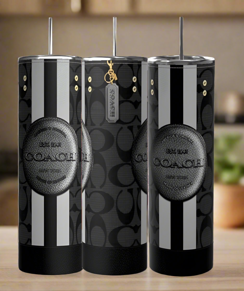 Coach Stripe 20oz Tumbler