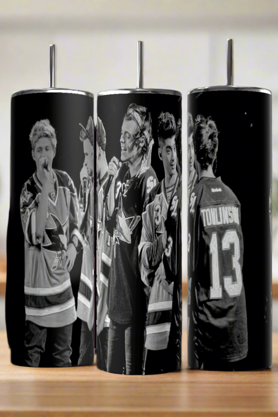 One Direction B&W 20oz Stainless Steel Tumbler