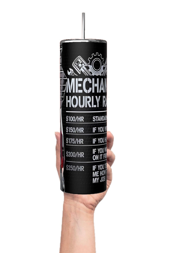 Mechanics Hourly Rate 20oz Tumbler