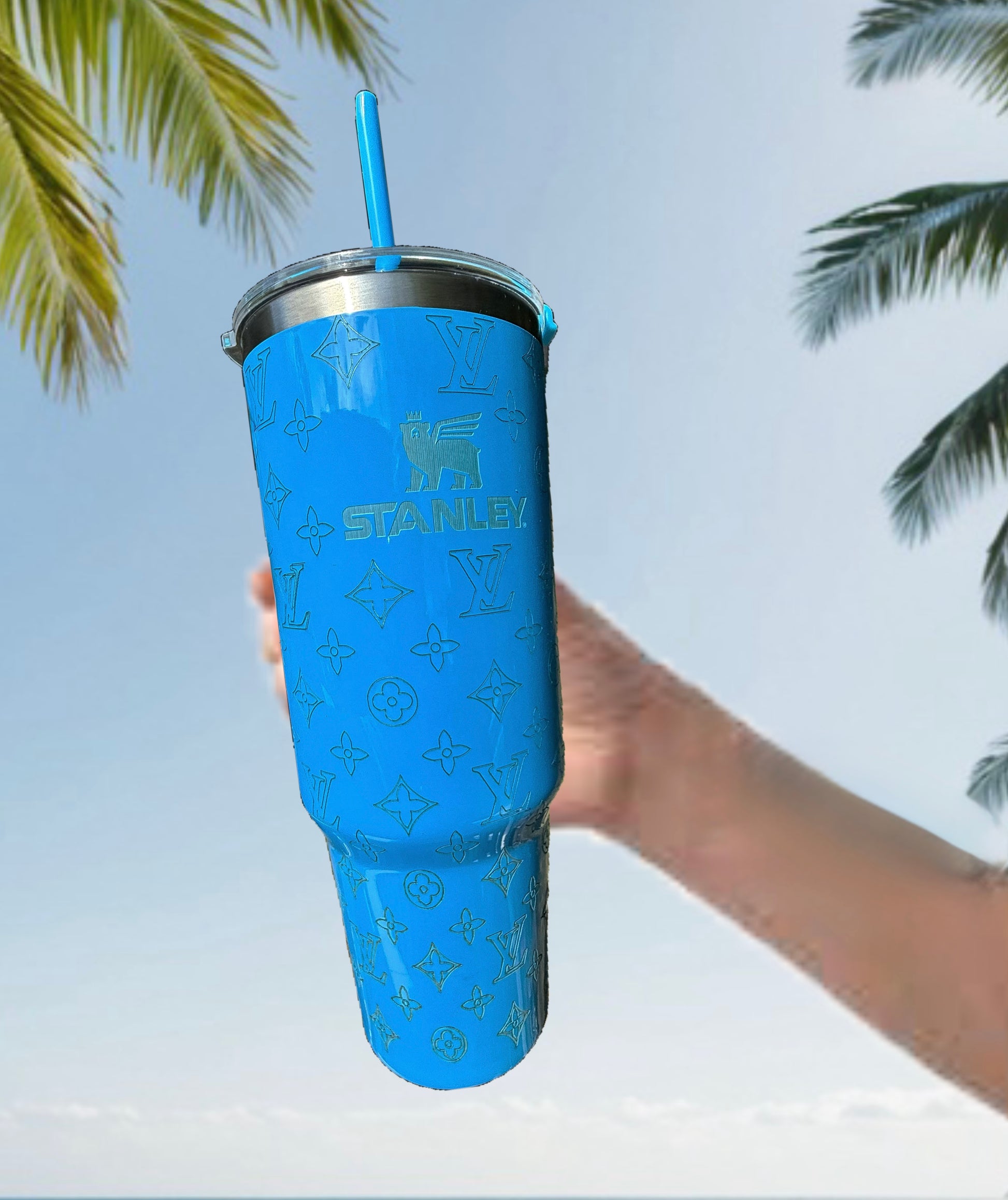 LV & Stanley Engraved 40oz Stainless Steel Tumbler