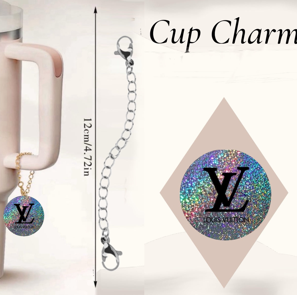 Colorful LV Charm Charm | Cup Accessory