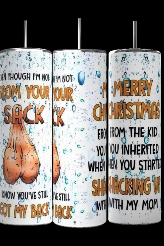 Thank You For Shacking Up With My Mom 20oz Skinny Tumbler