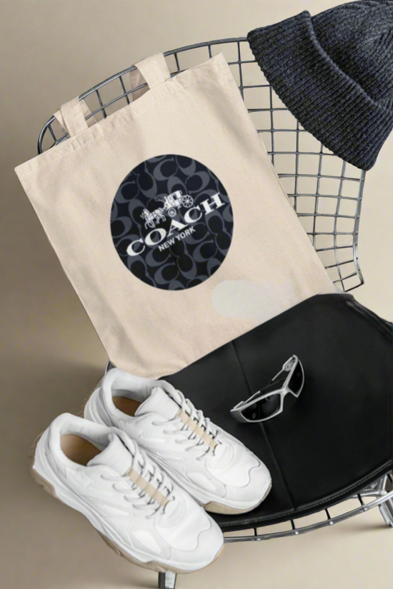 COACH Designed Canvas Tote Bag