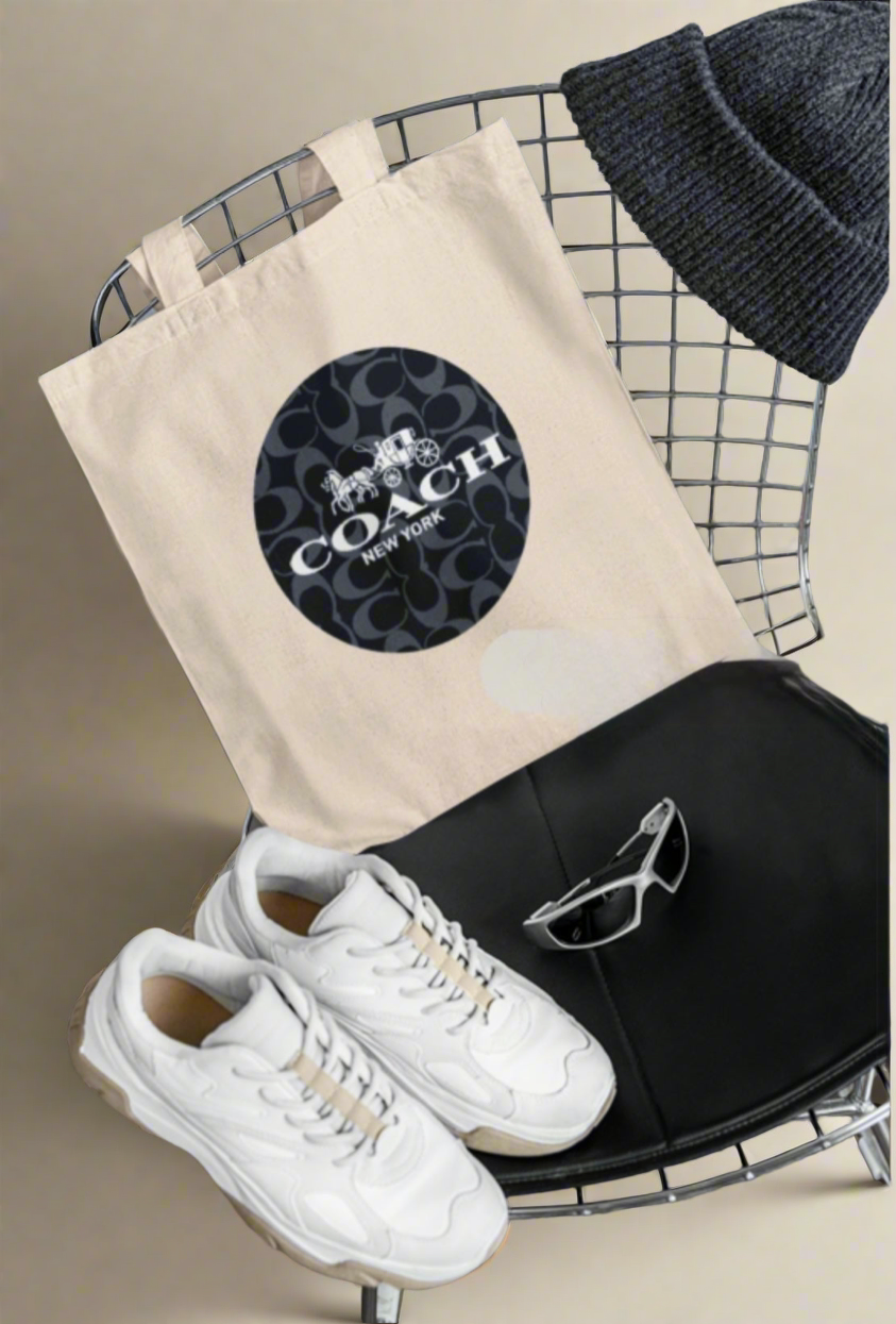 COACH Designed Canvas Tote Bag